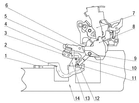 Long-break-distance contact structure capable of breaking rapidly