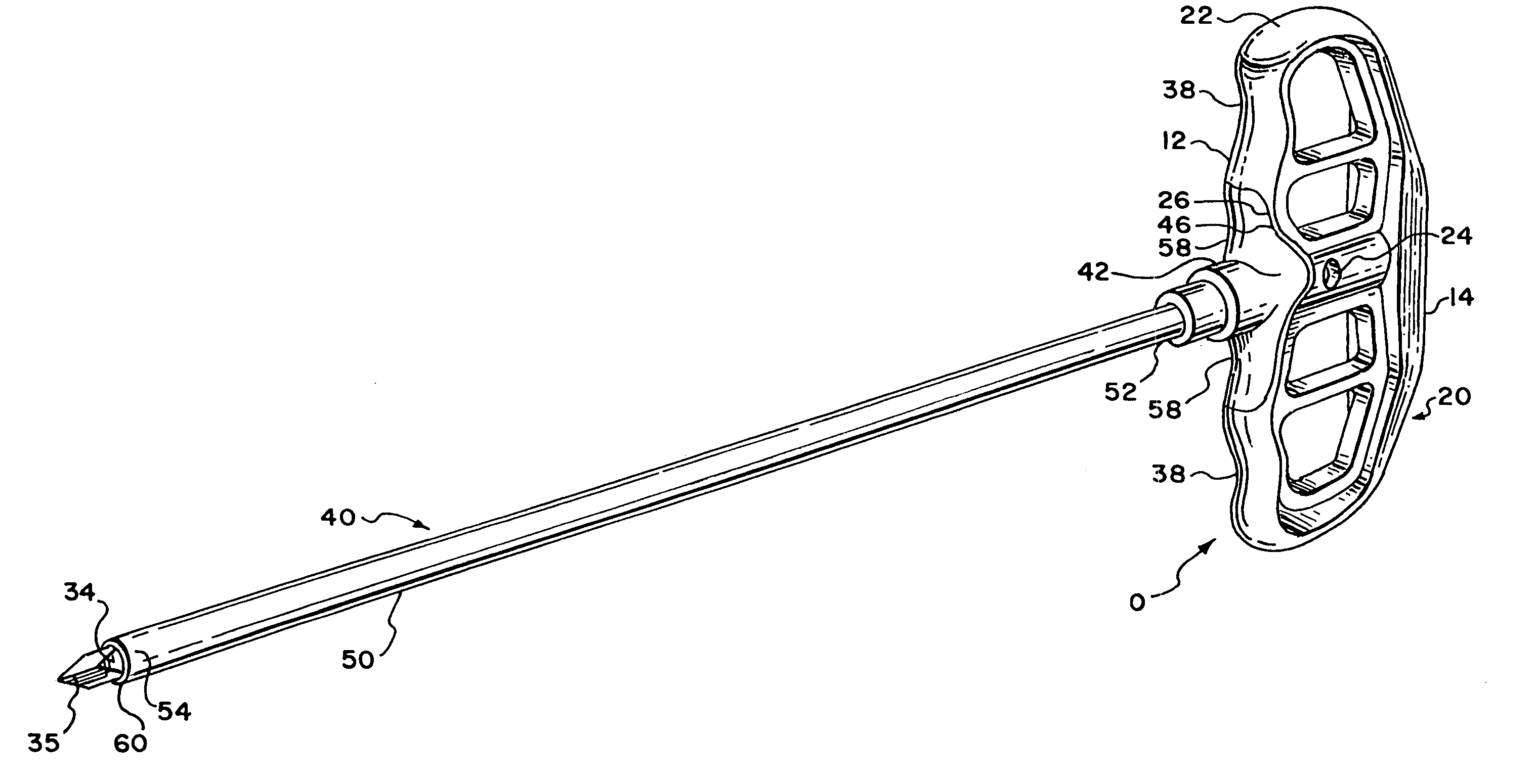 Hand-held instruments that access interior body regions