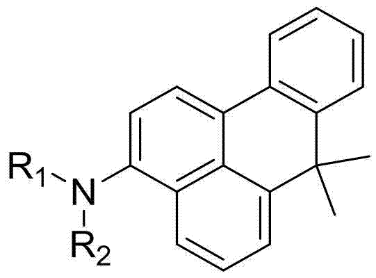 Benzanthracene-based organic electroluminescent material and its preparation method and application