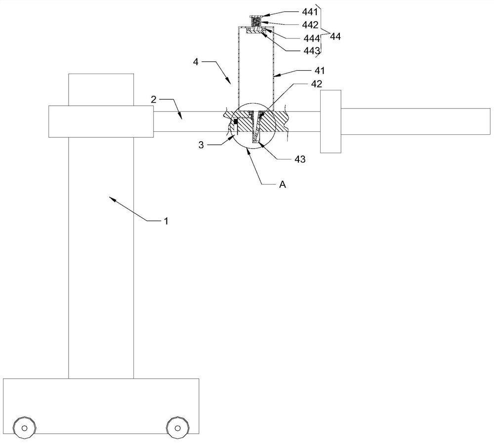 A surgical operation auxiliary system with a detachable disinfection device