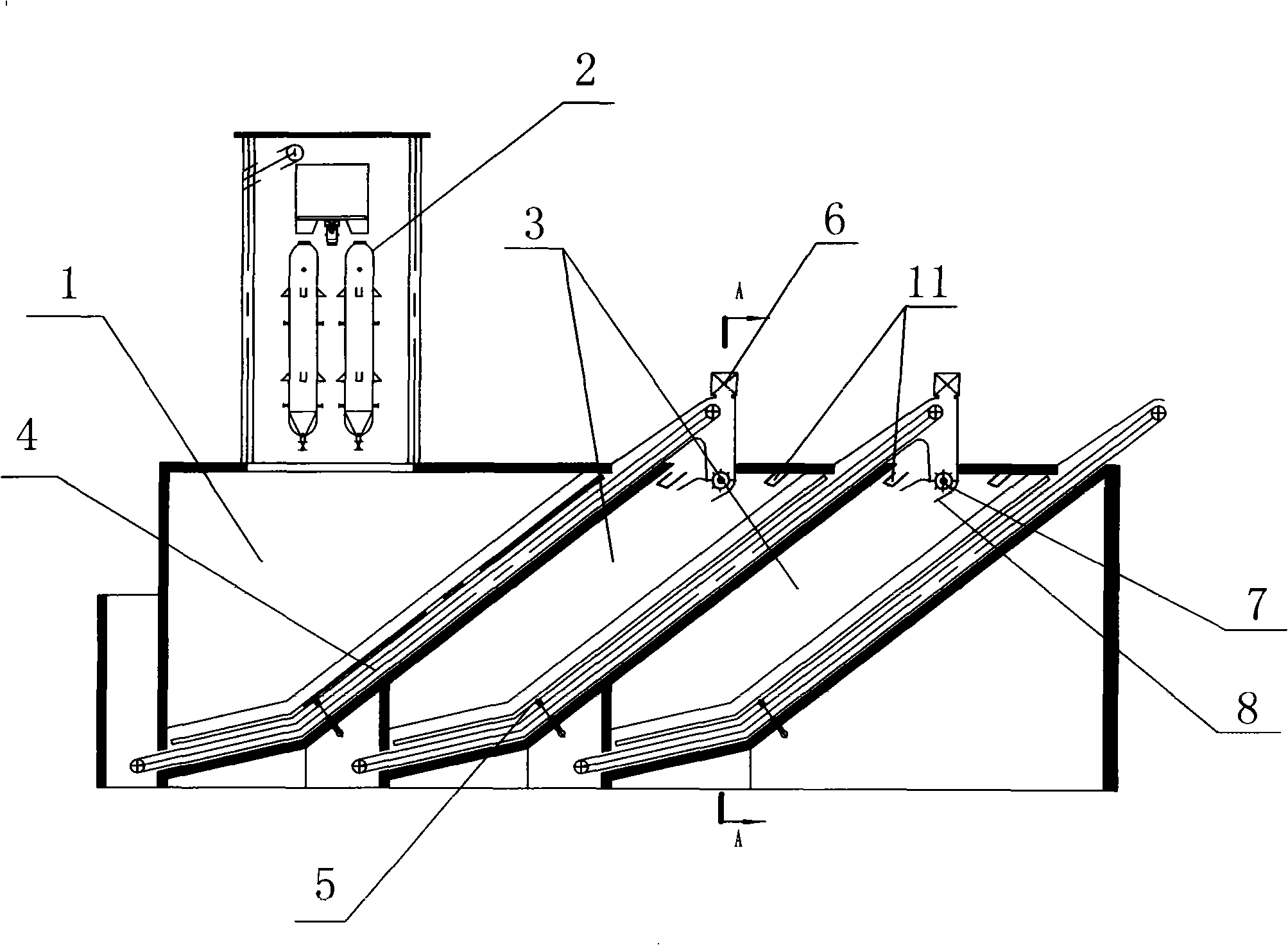 Water quality purification bacterium agent from mix fermentation production with multiple bacterials and production method thereof