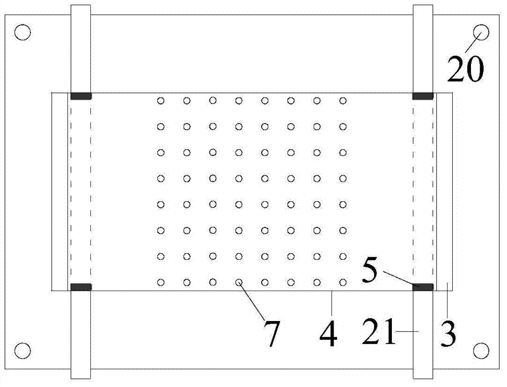 A device and operating method for quickly preparing artificially synthesized transparent soil