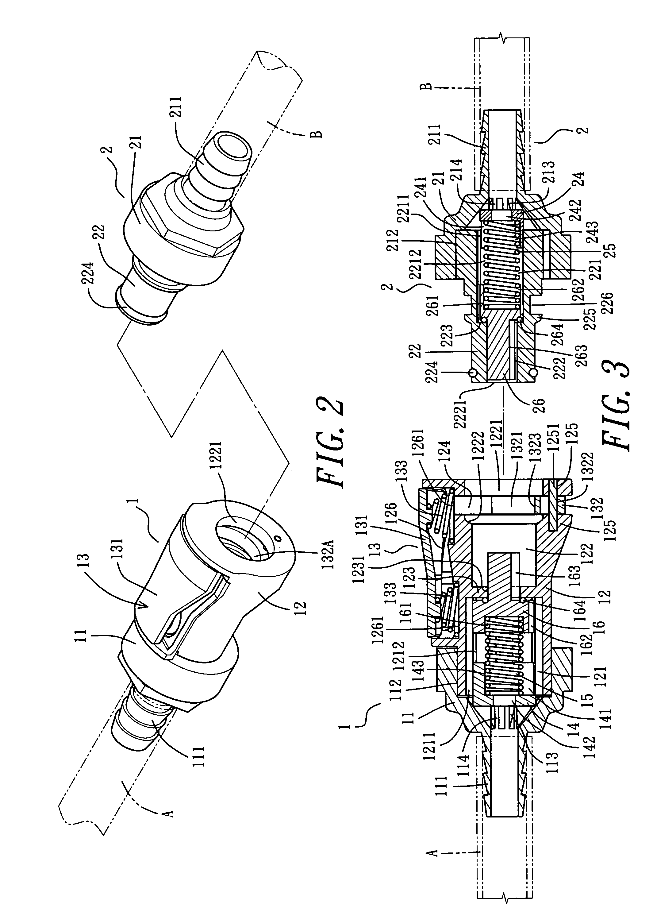 Quick release pipe connection