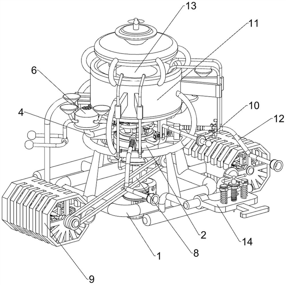 Culter alburnus circulating water ecological breeding device