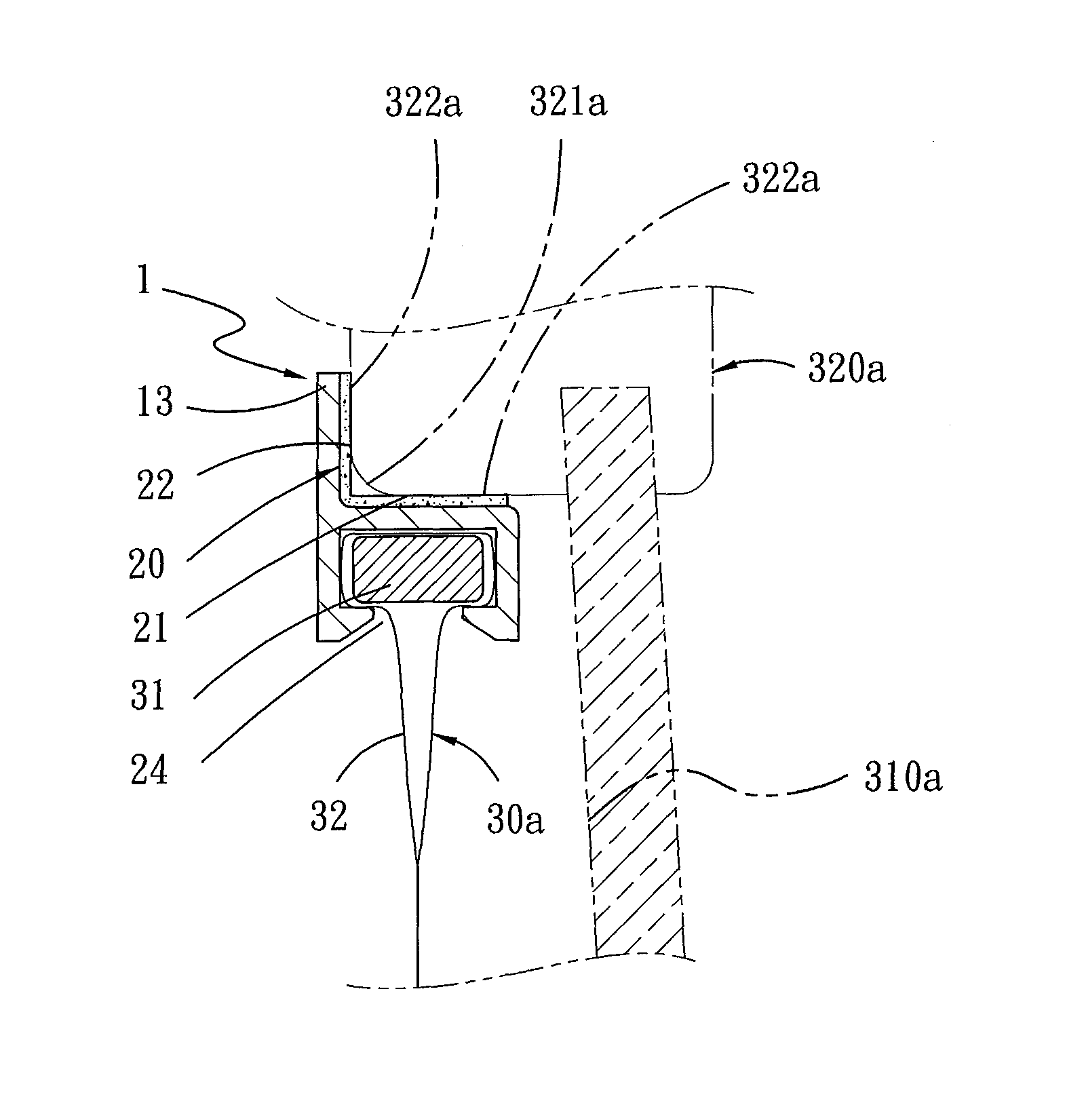 Holding structure and vehicle sunshade used thereof