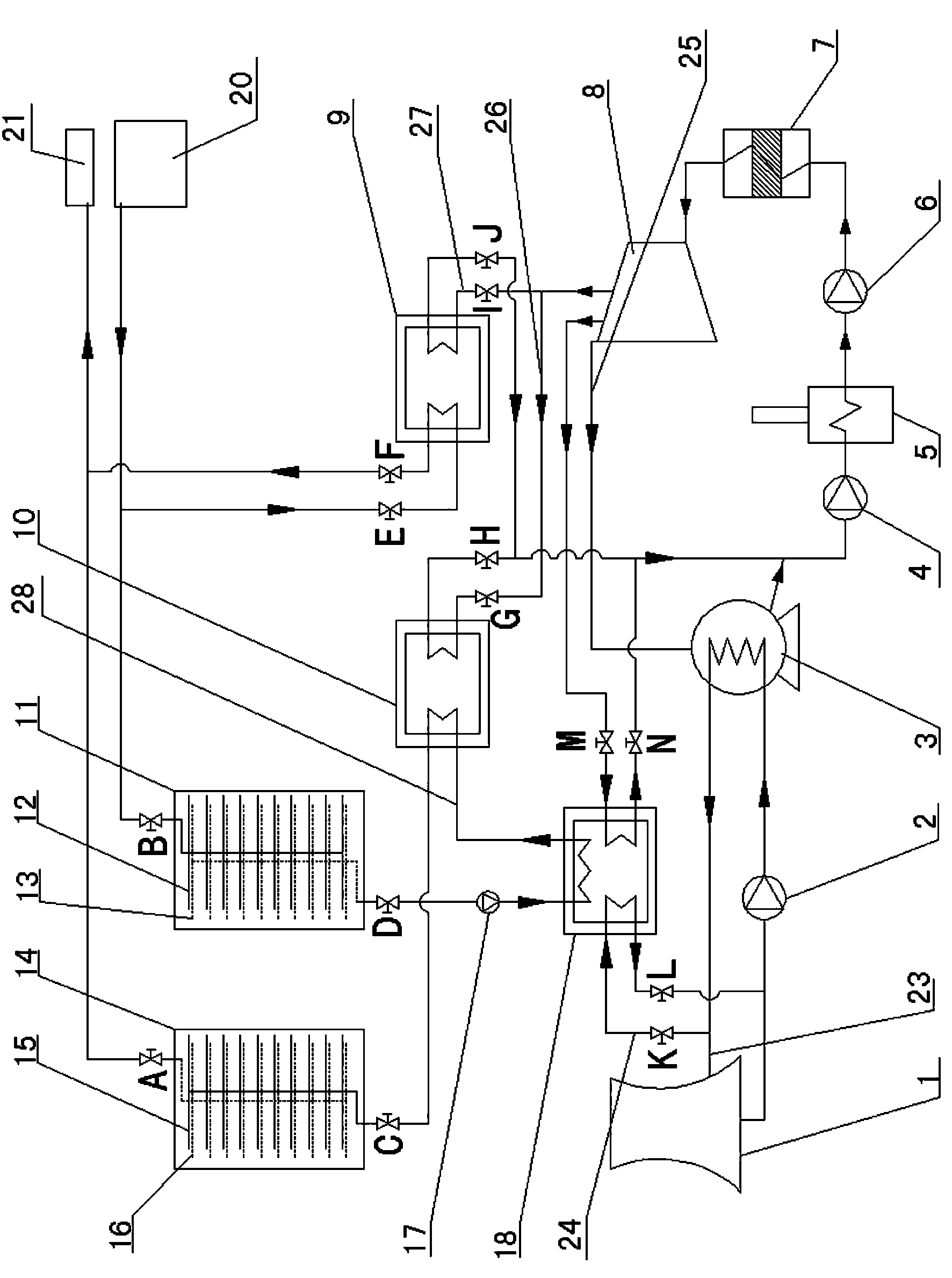 Waste heat recovery thermal power plant energy storage method and system