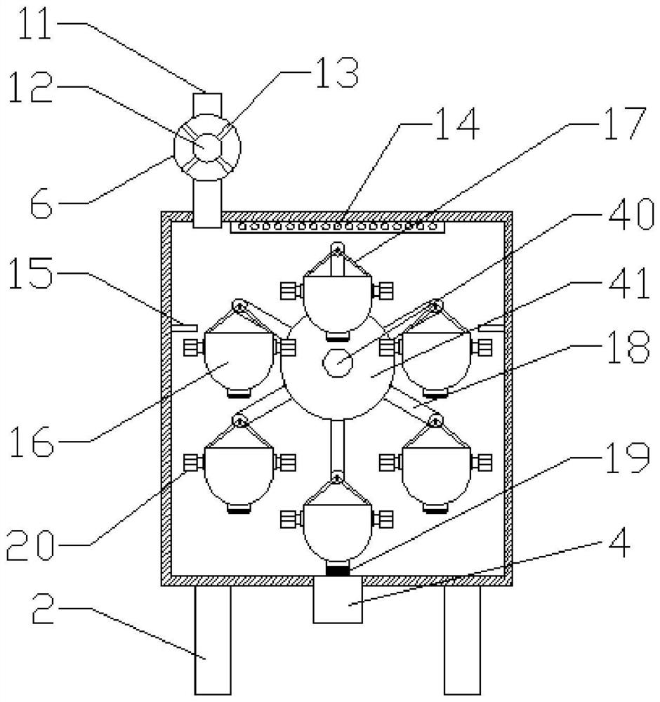 Vegetable pre-packaged food drying device