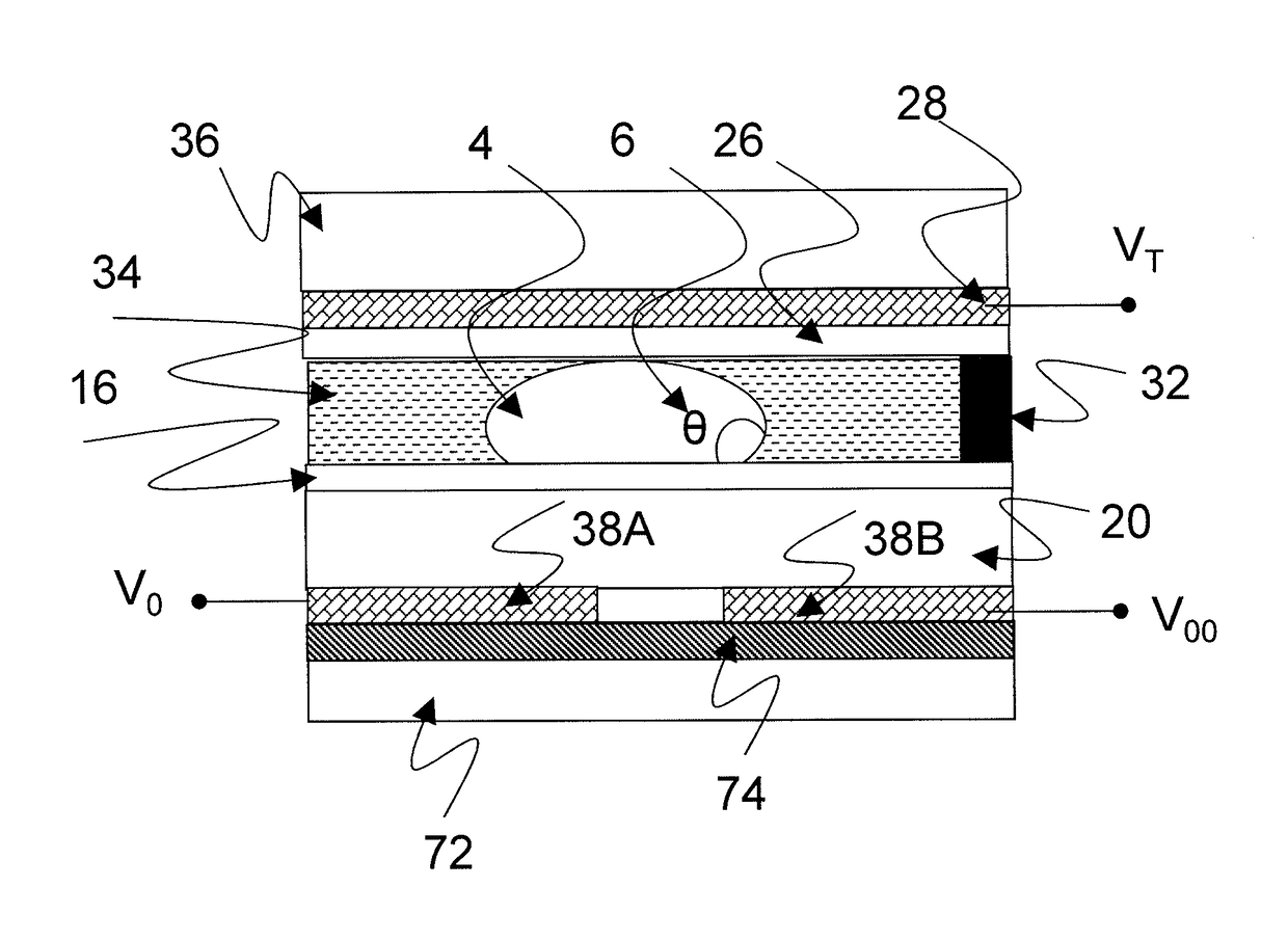 Active matrix device and method of driving