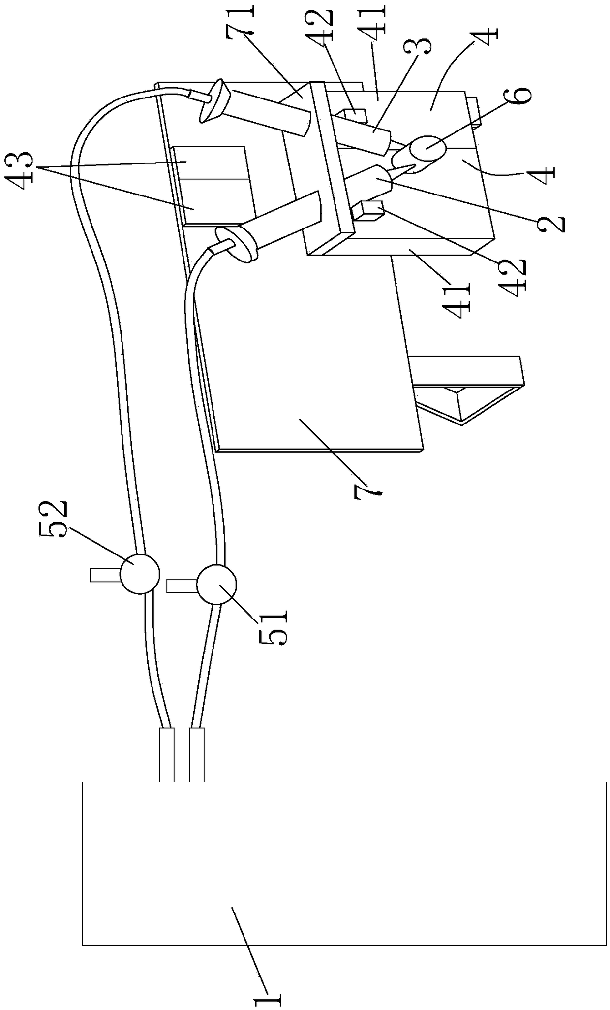 Method of mixing AB glue through isobaric temperature regulation