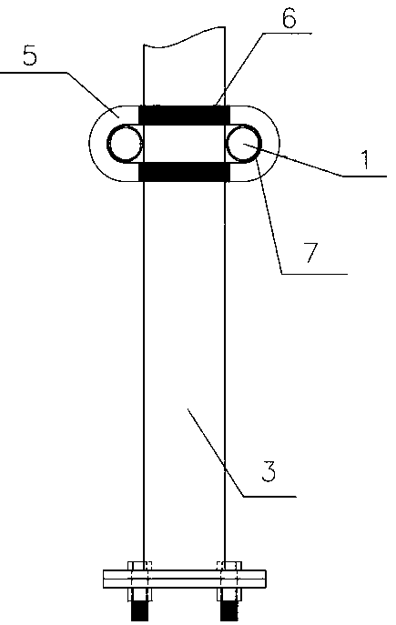 Fixing method of locking foot of steel arch frame for primary support of tunnel