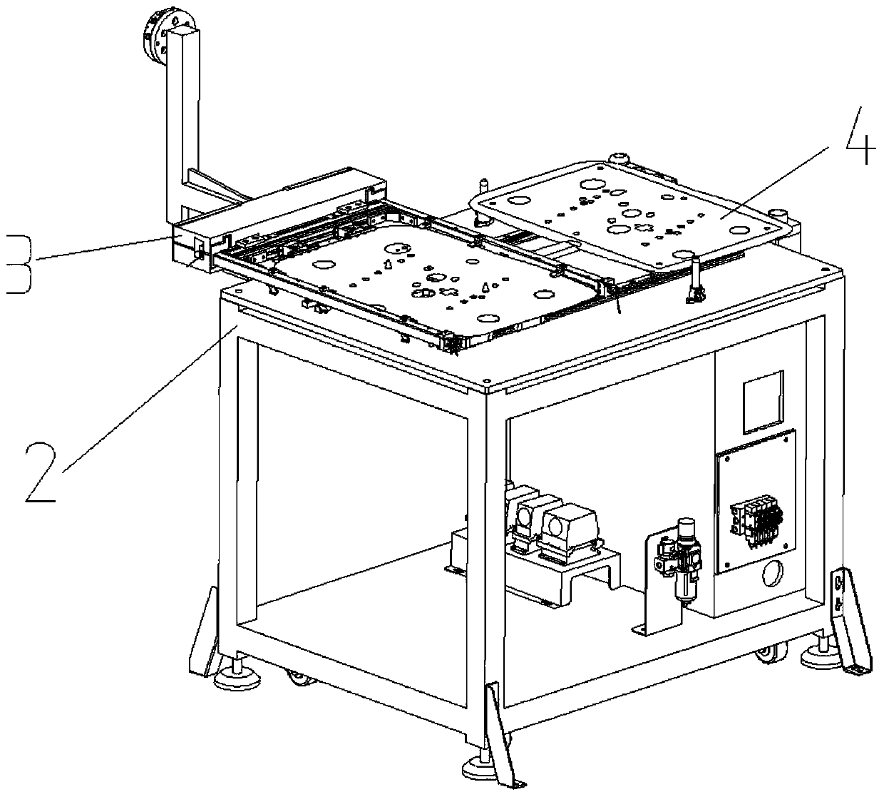 Automobile door plate injection mold