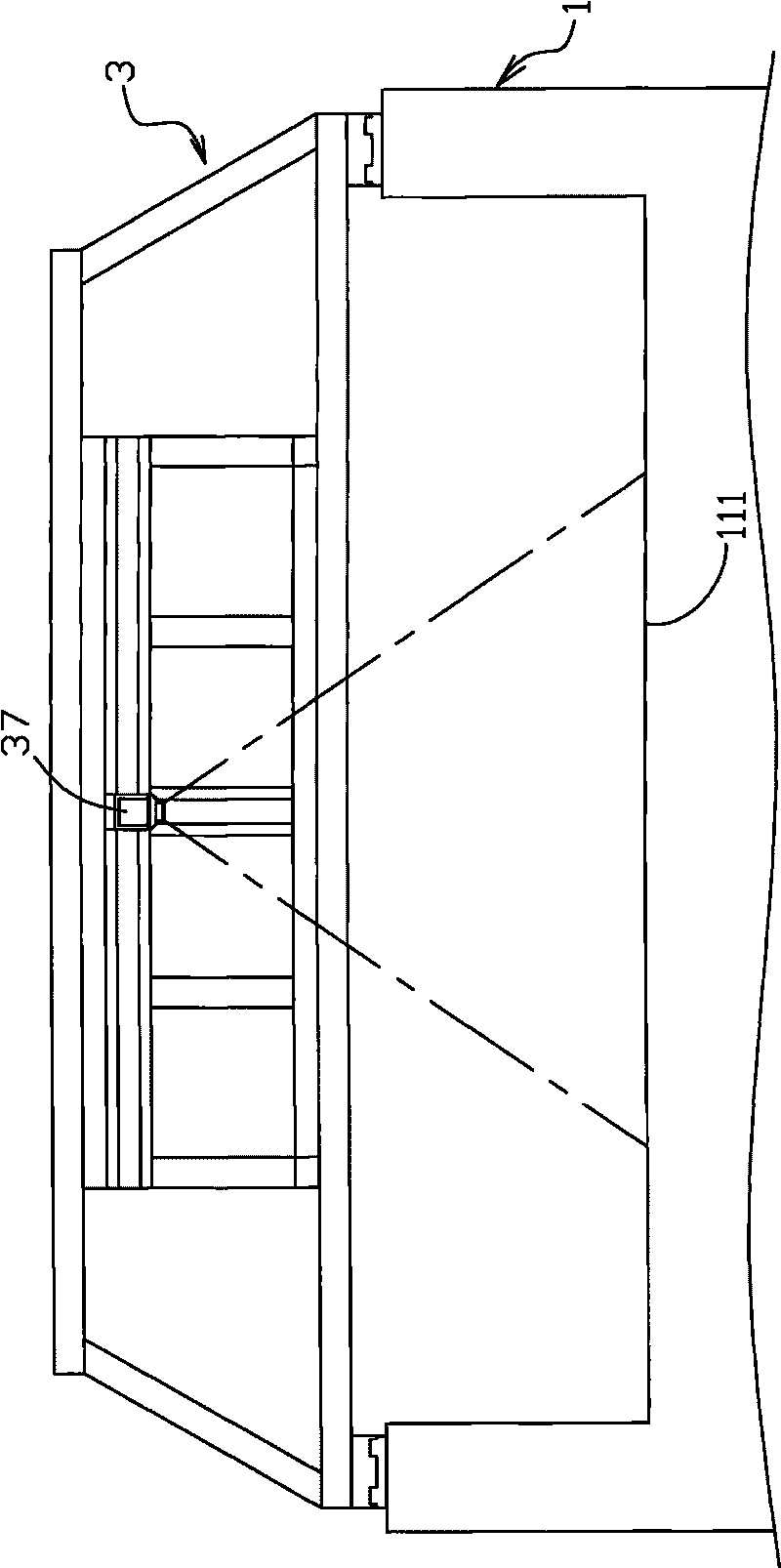 Panel pressing detection device and pressing mechanism