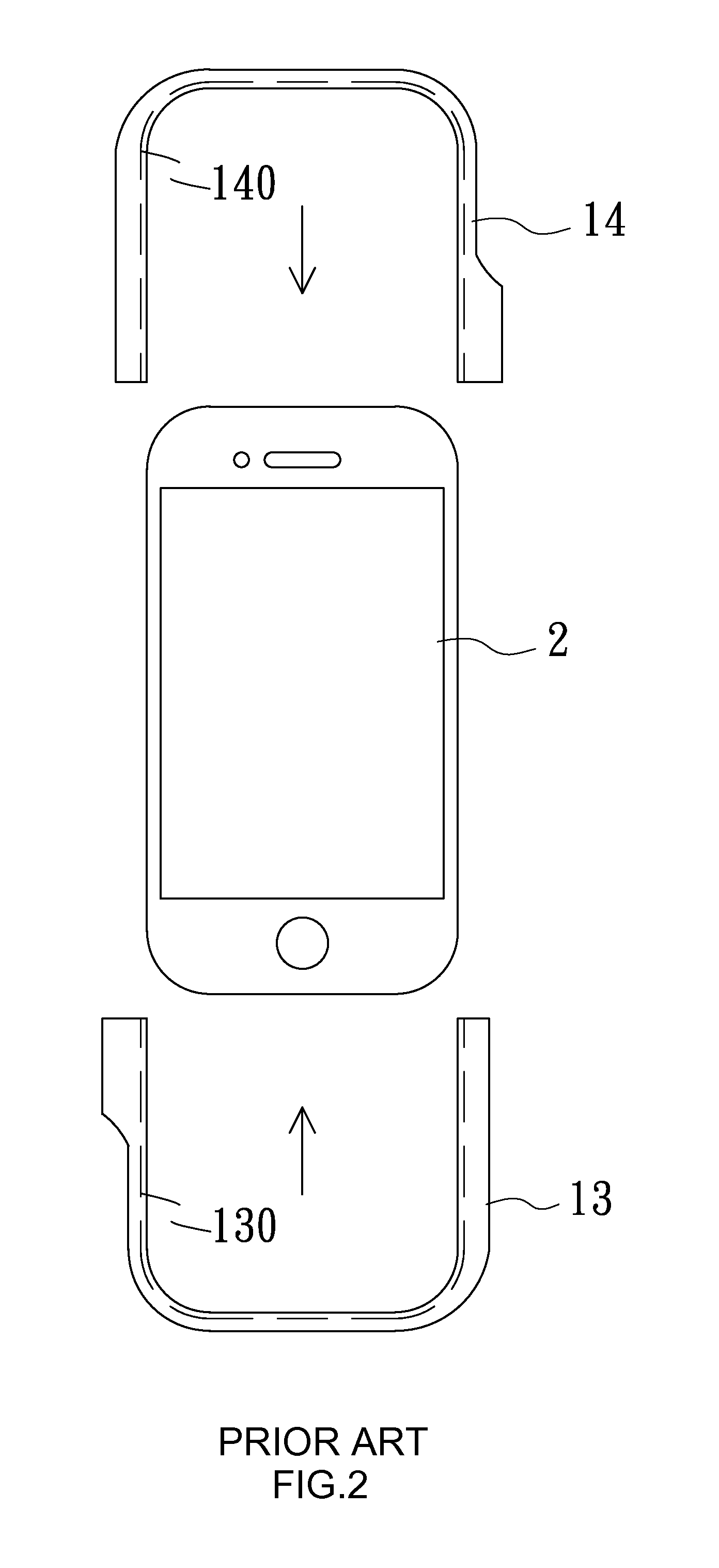 Protective clamp frame having power and unclamp duplex button for mobile communication devices