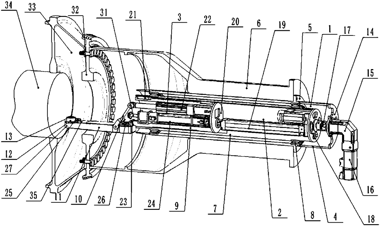 Device and method for tightening front nuts of high-pressure rotor sealing disc of aero-engine