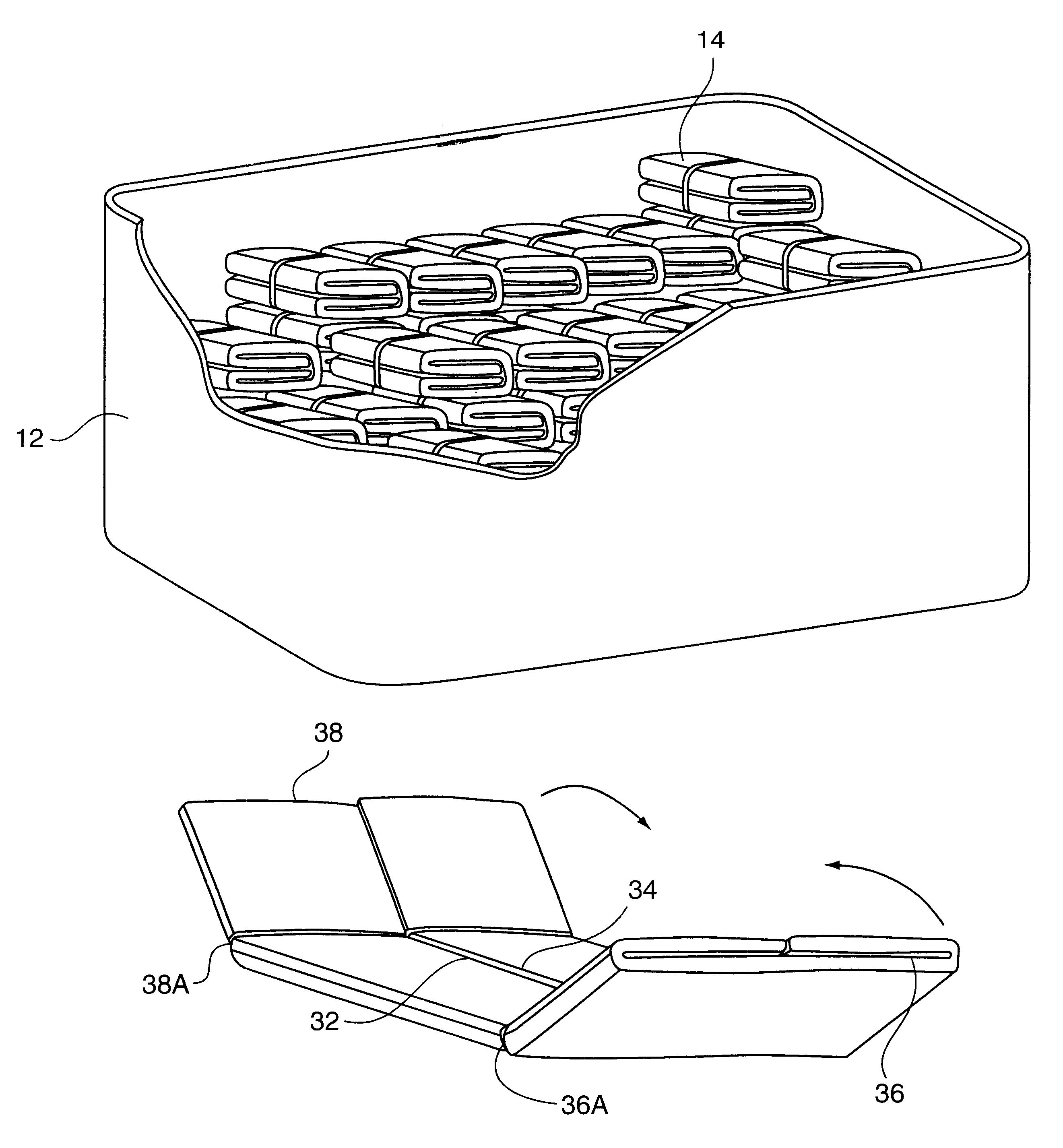 Filler element for a tank