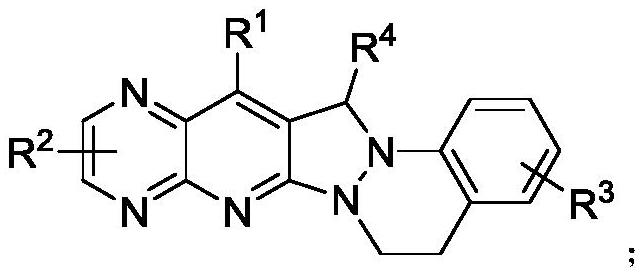 Pyridopyrazolo cinnoline compound, preparation method and application thereof