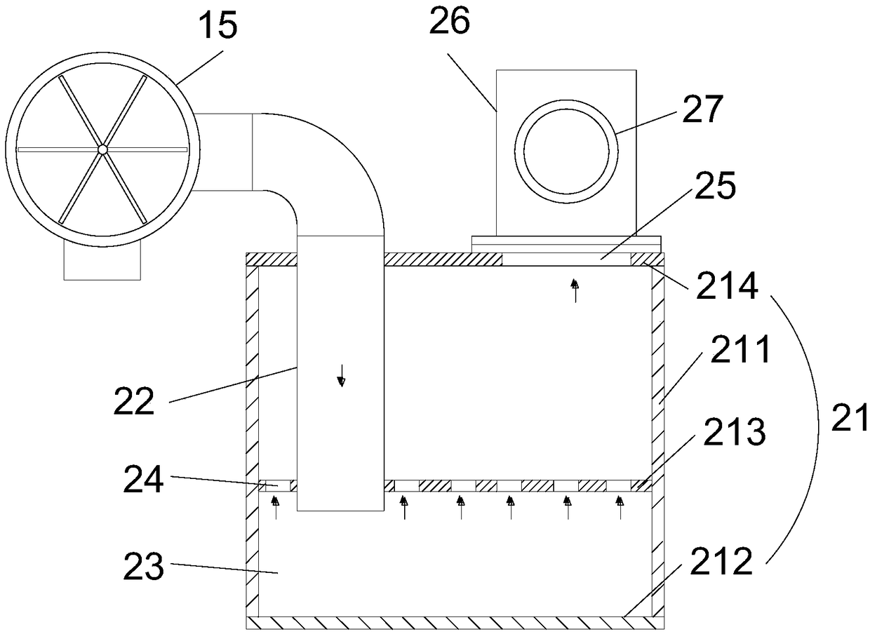 Air purification system for building