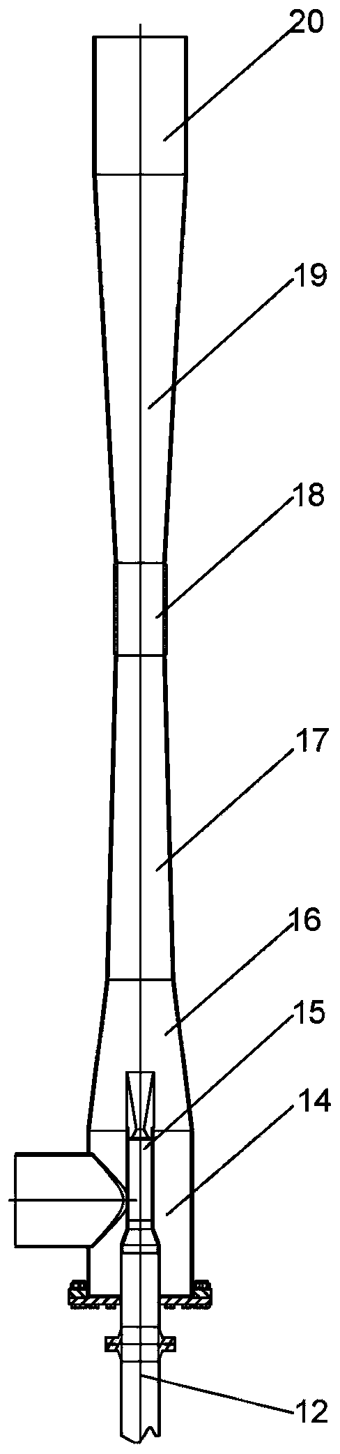 Refractory material baking crystallizer casting powder drying device and method