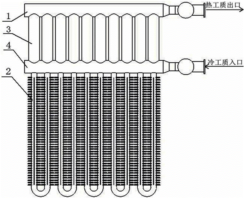 U-shaped heat pipe heat exchange element and u-shaped heat pipe heat exchanger integrated with electrostatic precipitator