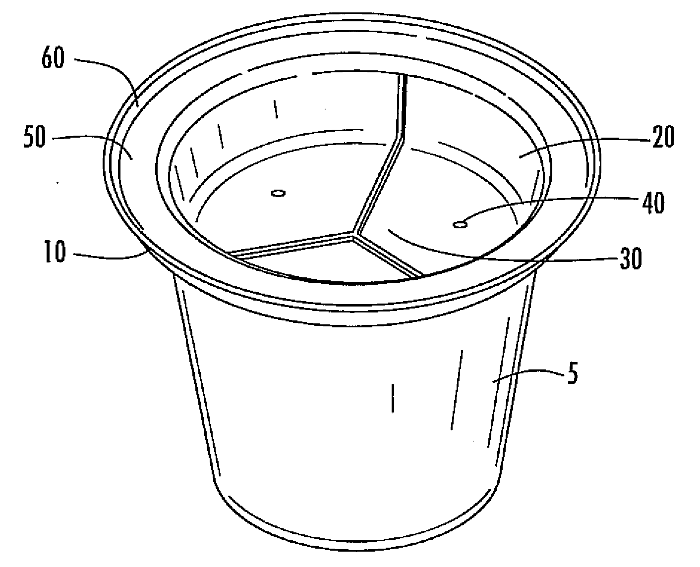 Suspended planting platform for a plant container