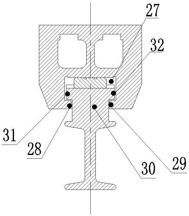 A double-sided horizontal push brake type vehicle reducer actuator