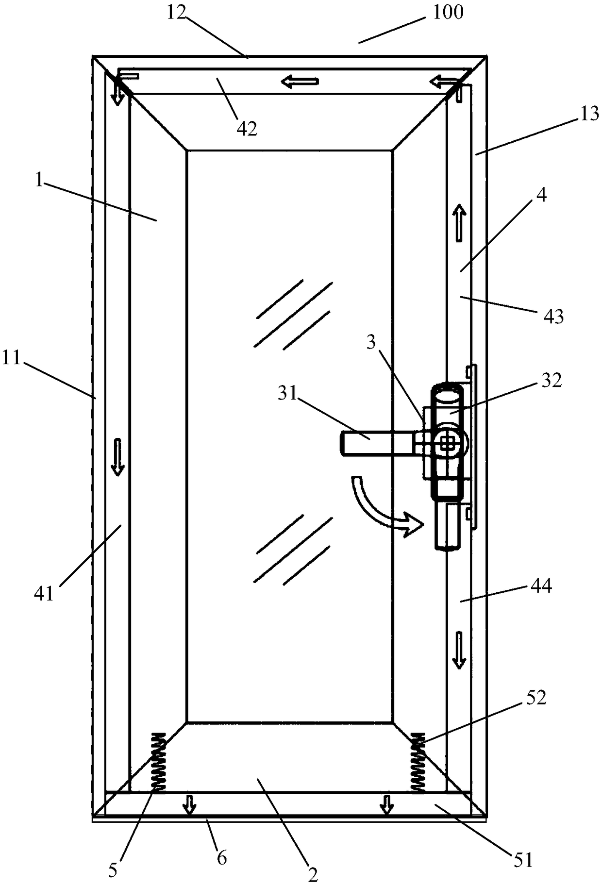 Sealing mechanism of push-pull device