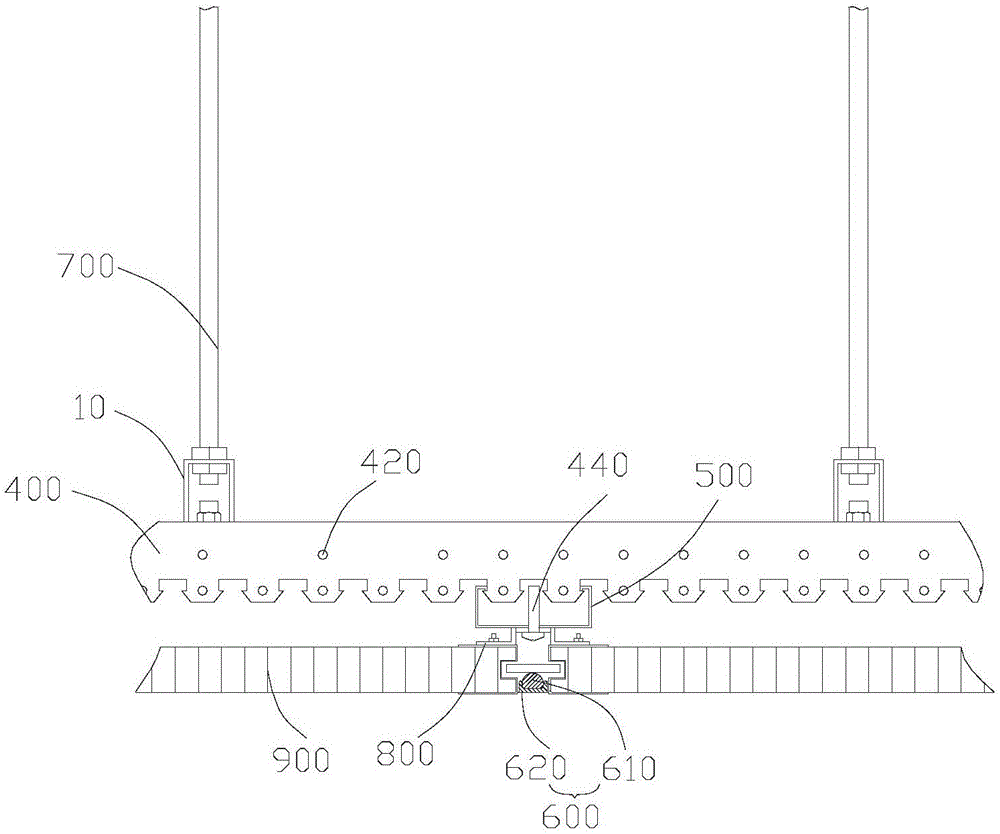 Installing construction process of ceiling clean plate