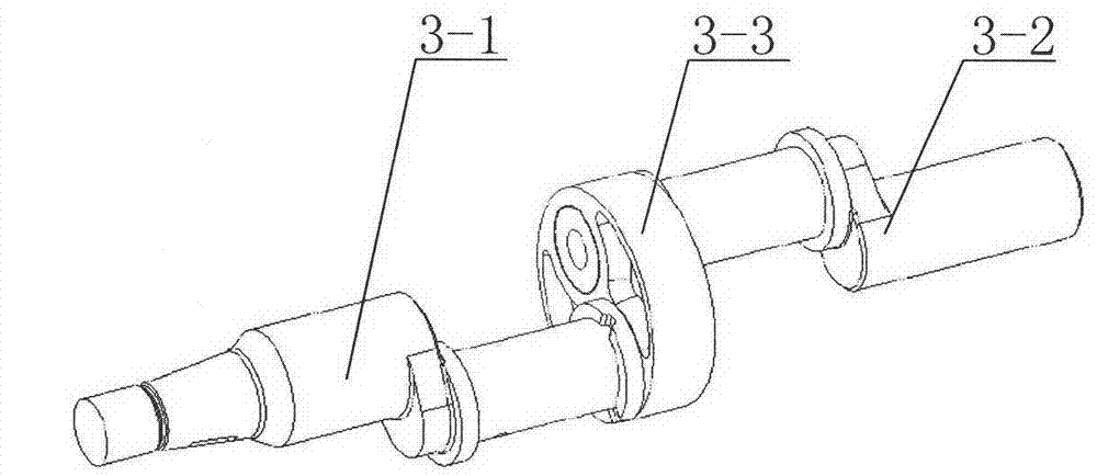 Double-cylinder crank round slide mechanism and combustion engine and compressor thereof