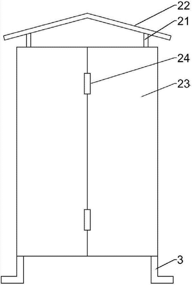 Heat dissipation type power cabinet with targeted directional cooling function