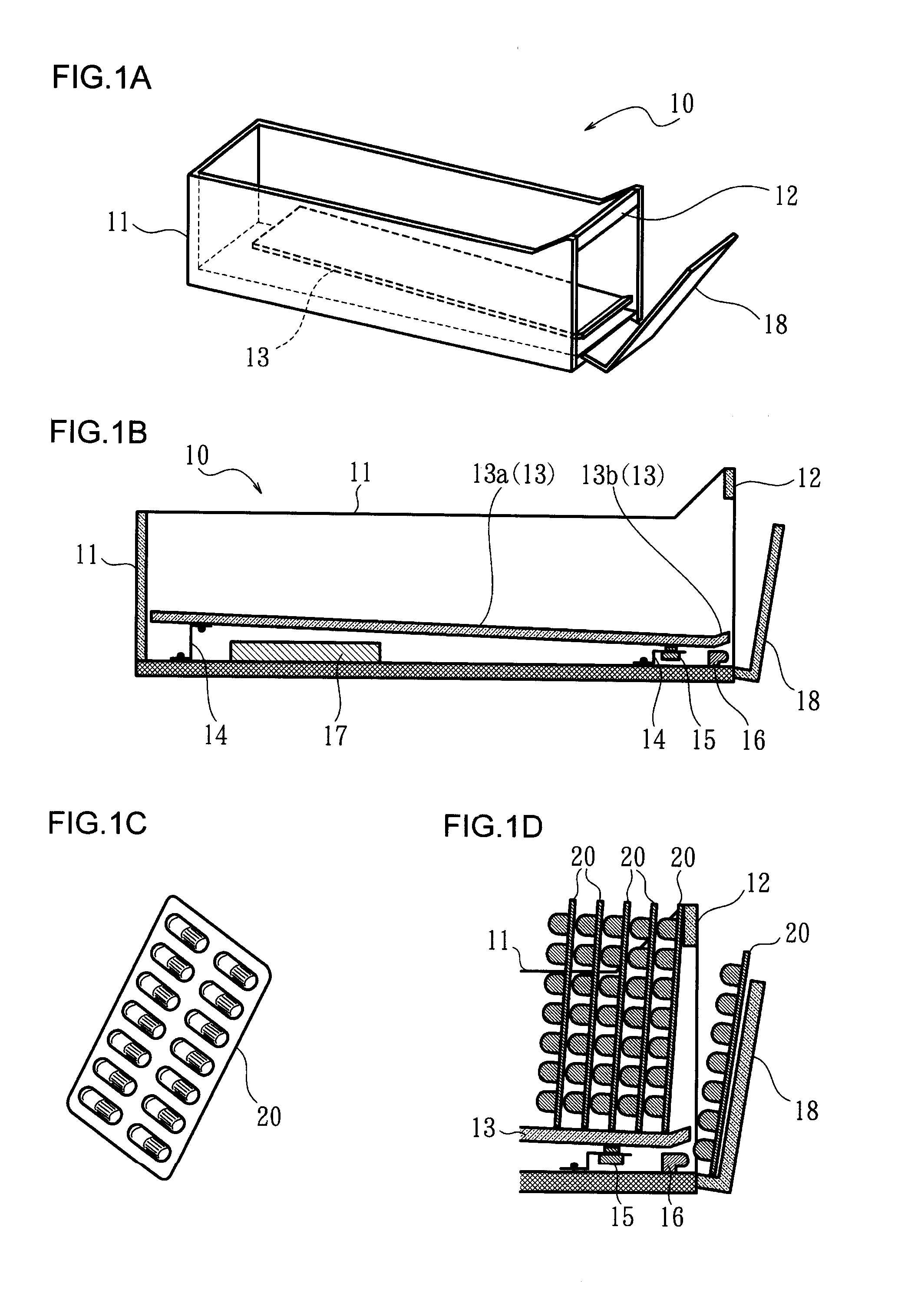 Vibration-based ejection cassette, drug dispensing apparatus, PTP dispensing apparatus, pharmaceutical product storage apparatus and PTP dispensing system