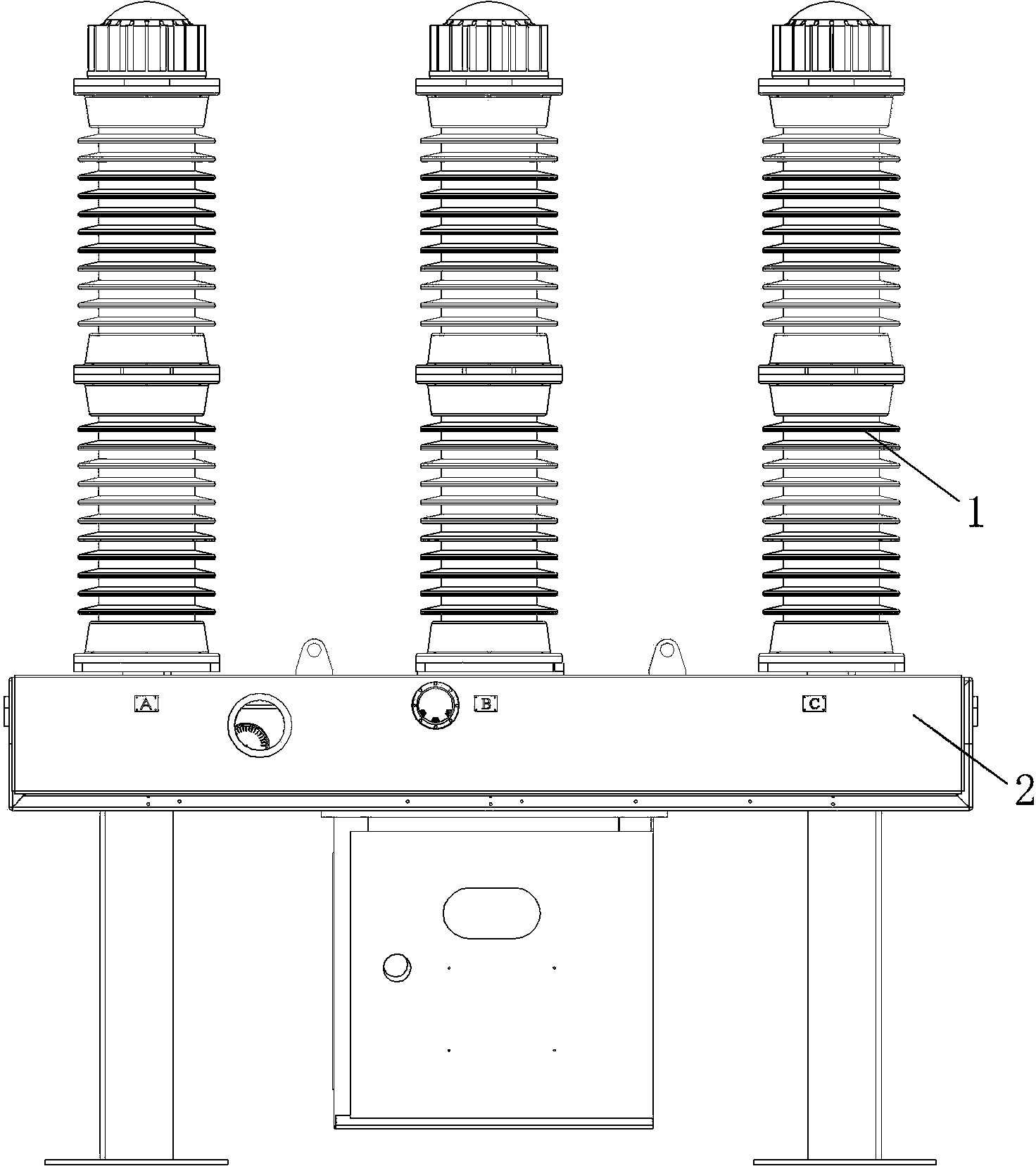 Distance adjustment tool for assembly of circuit breaker and assembly of crank arm box of circuit breaker