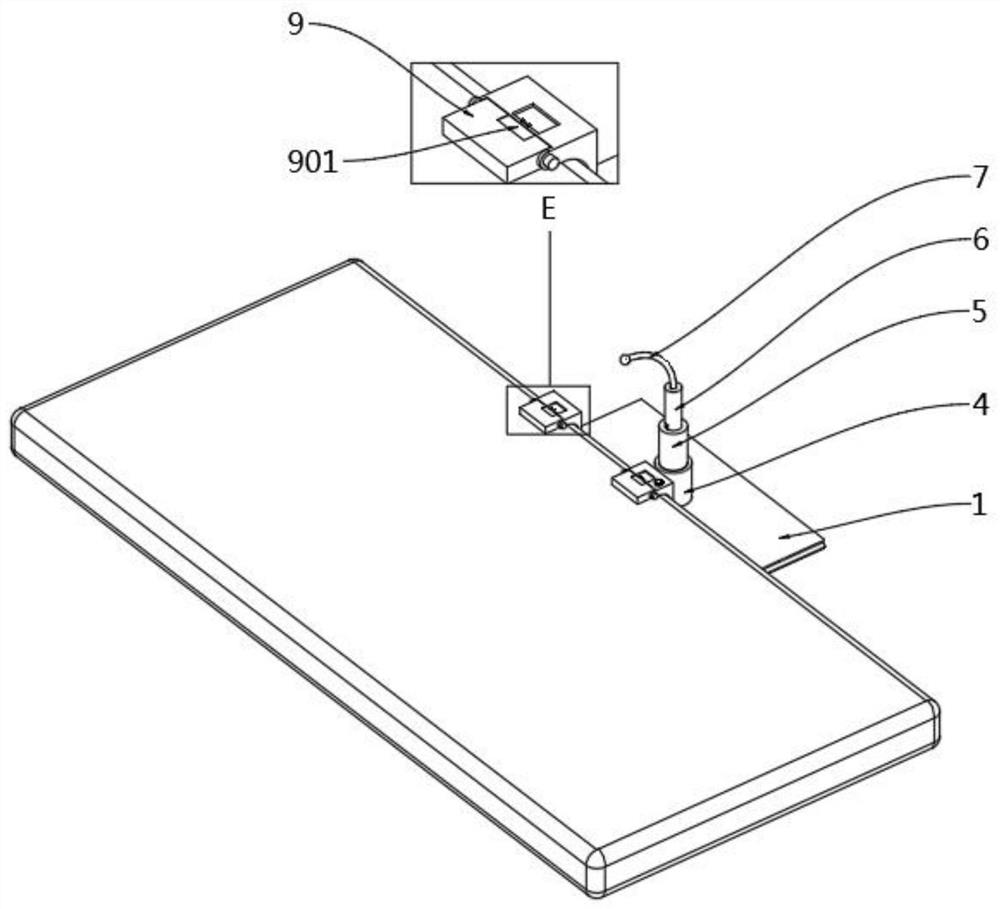 Anorectal clinical postoperative analgesia and hemostasis device capable of avoiding bacterial breeding