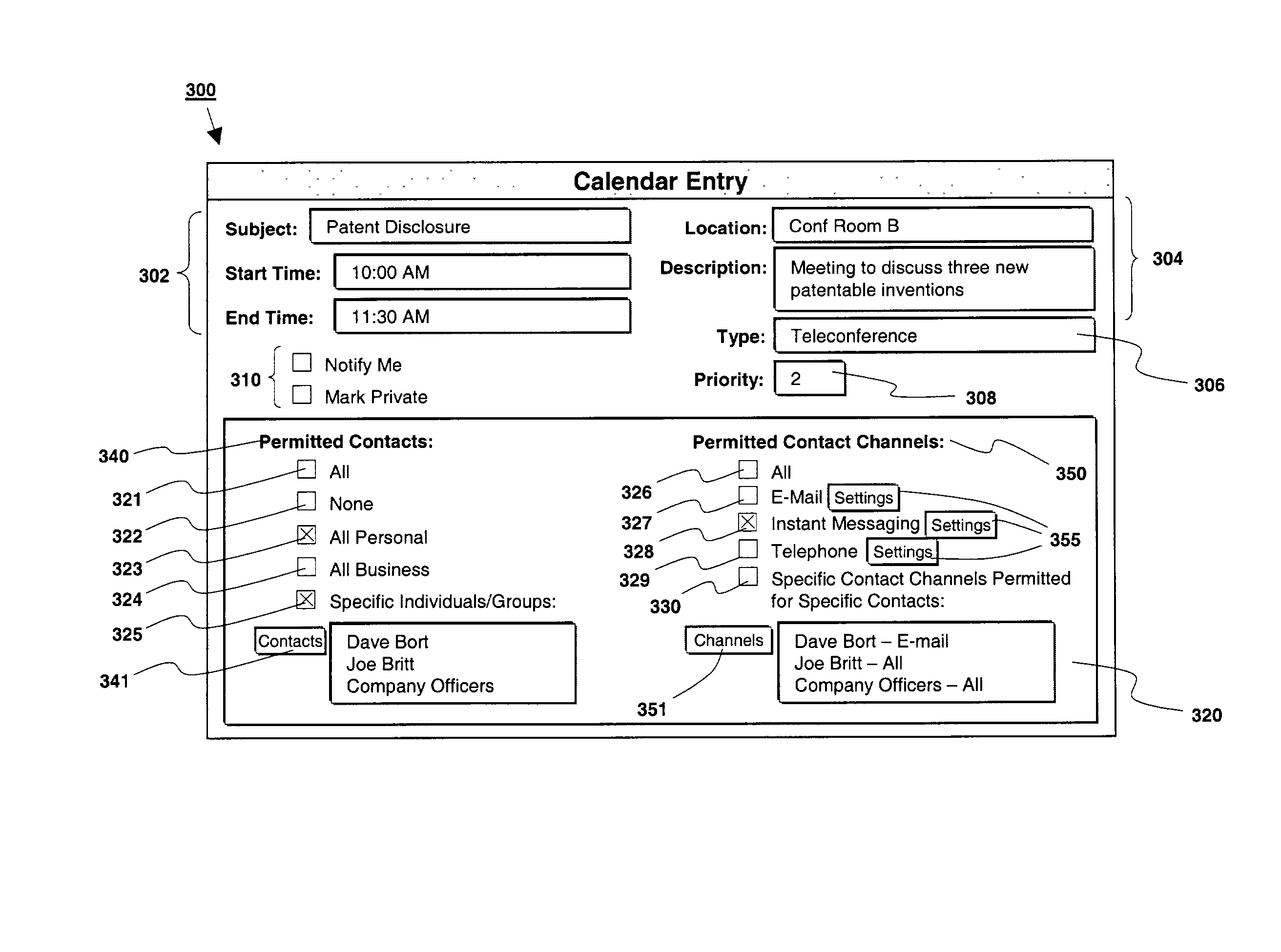 System and method for integrating personal information management and messaging applications