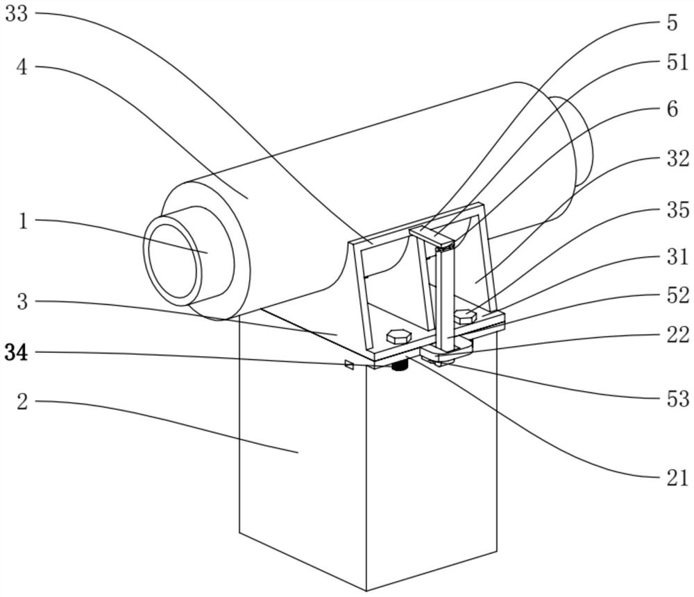 A steam pipe support assembly