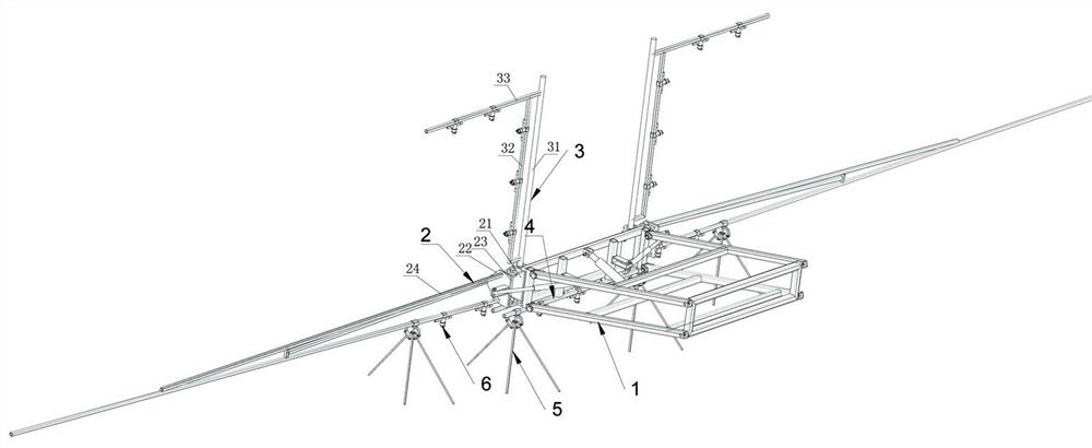 Corn and soybean strip-shaped compound planting full-plant-protection spraying system