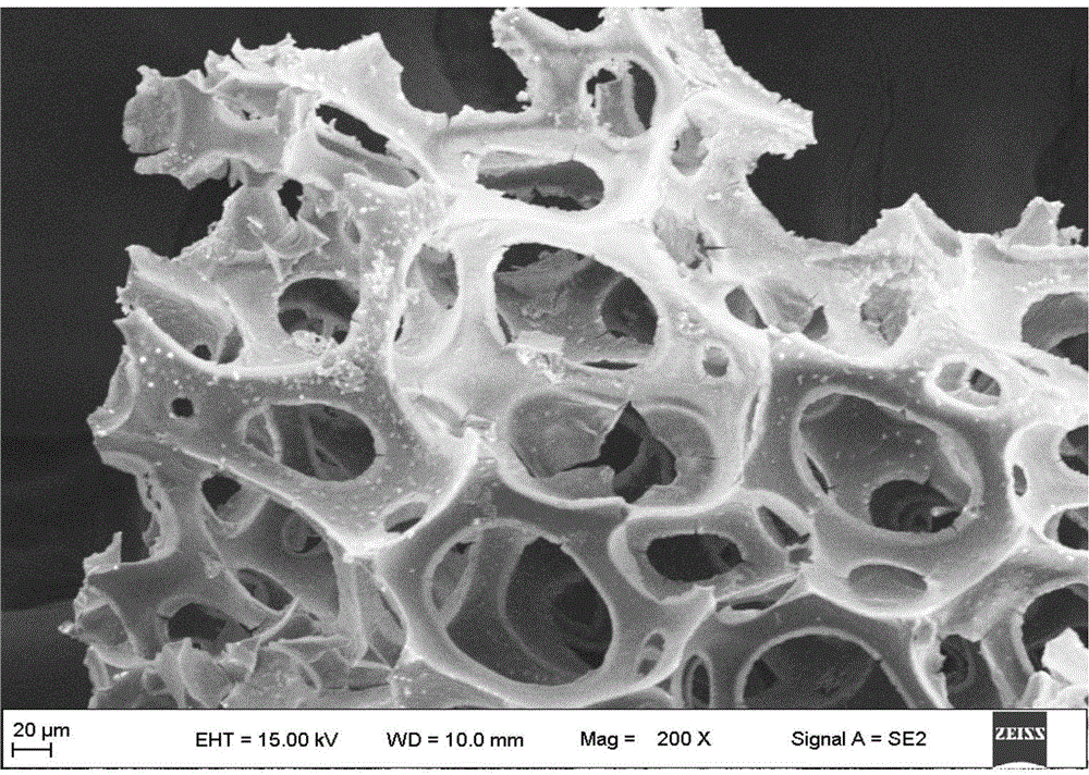 Preparation method and products of novel macroporous carbon material