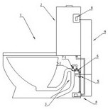 Anti-blocking closestool with high-pressure spray gun