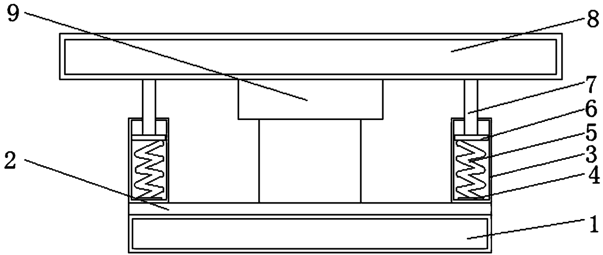 Single-sided circuit antenna plate with shockproof legs