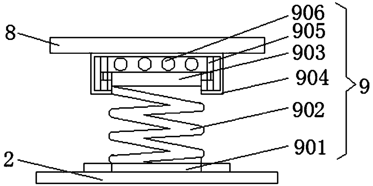 Single-sided circuit antenna plate with shockproof legs