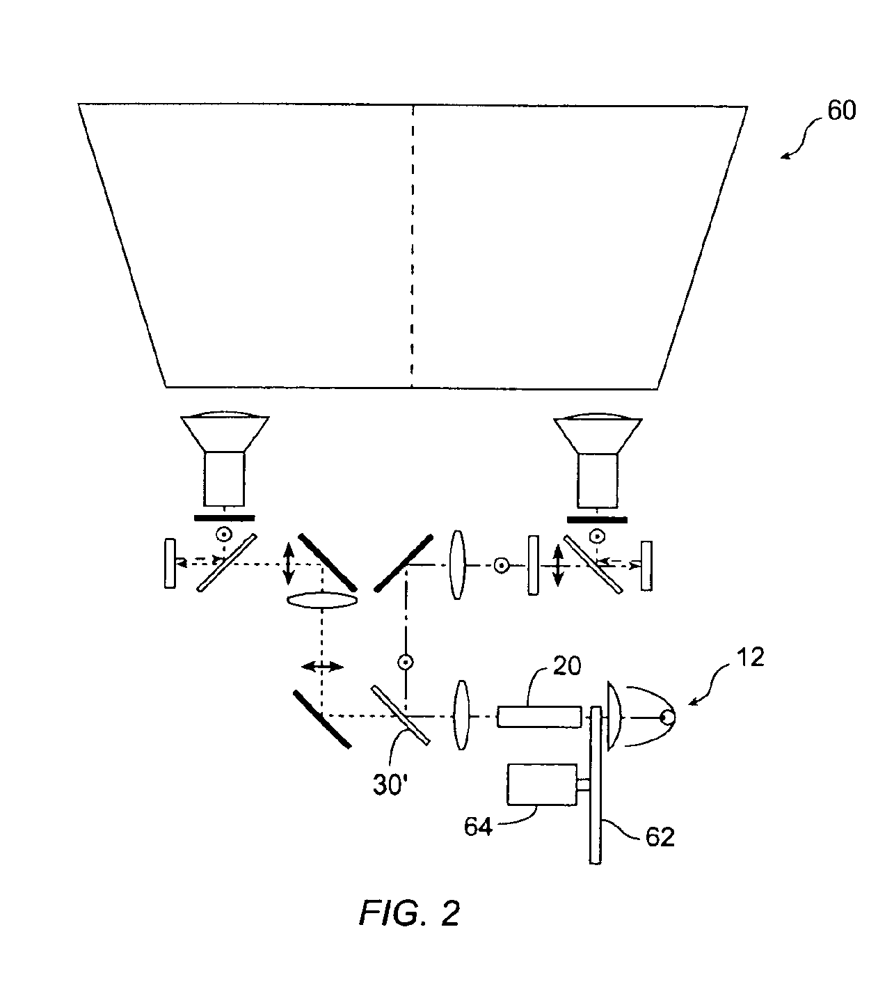 High-resolution projection display system