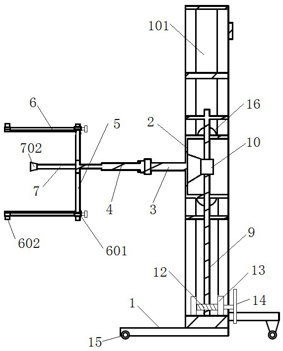 Dismounting device and method for heat insulation forming ring of solid rocket engine