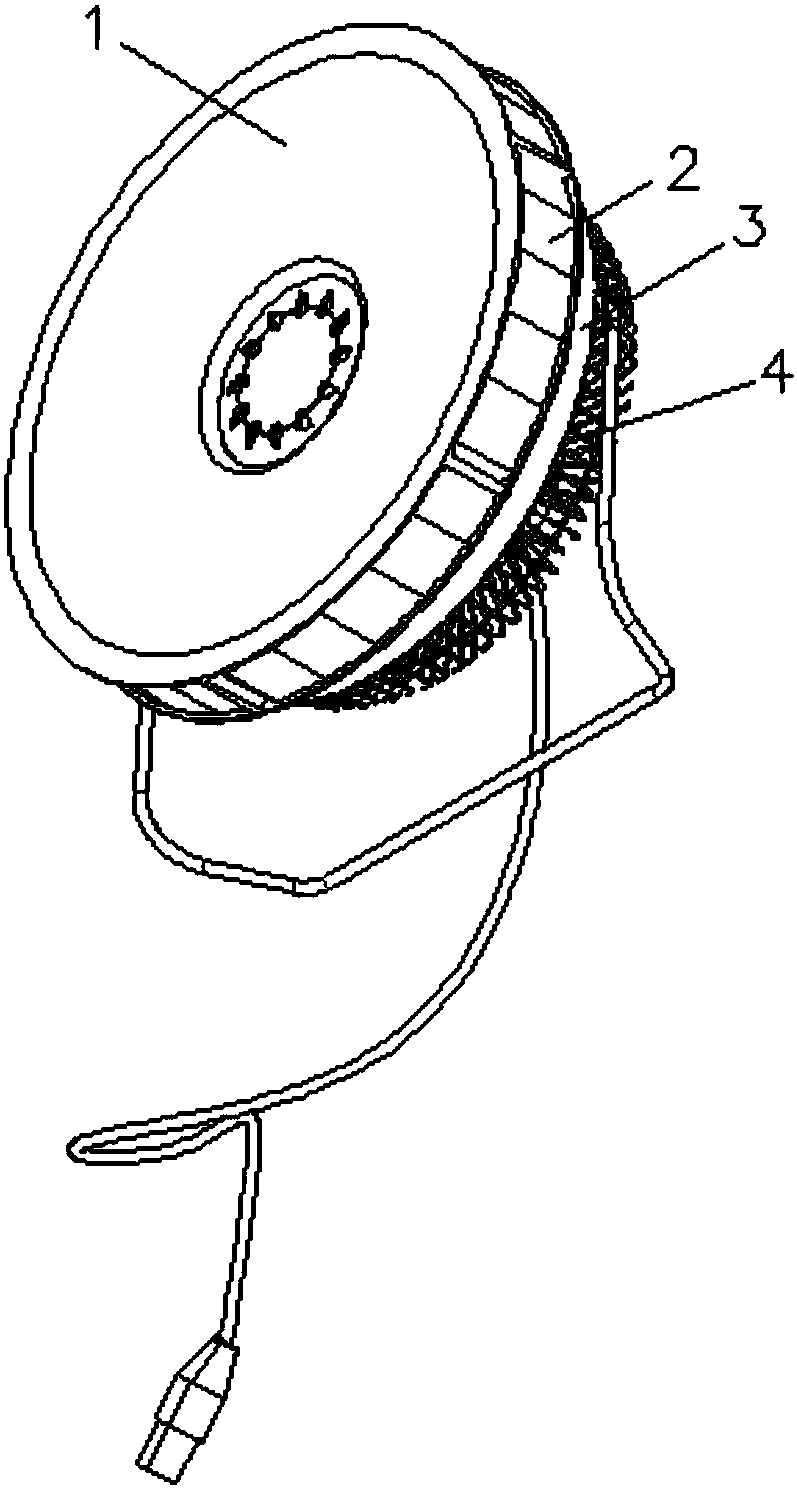 Fan and flow guide device applied to fan