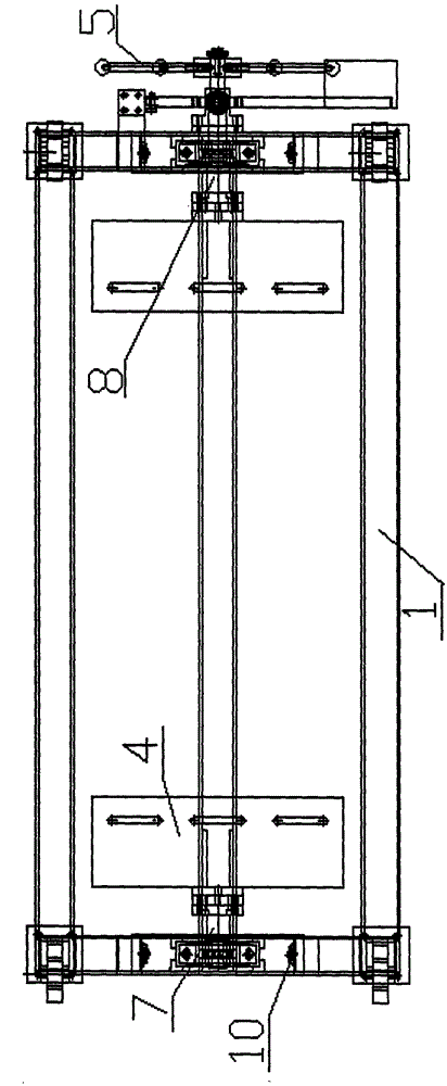 Riveting turnover mechanism for heavy truck cross beam assembling unit