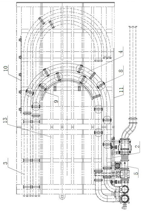 A mud-water shield mud pipeline extension device and extension method