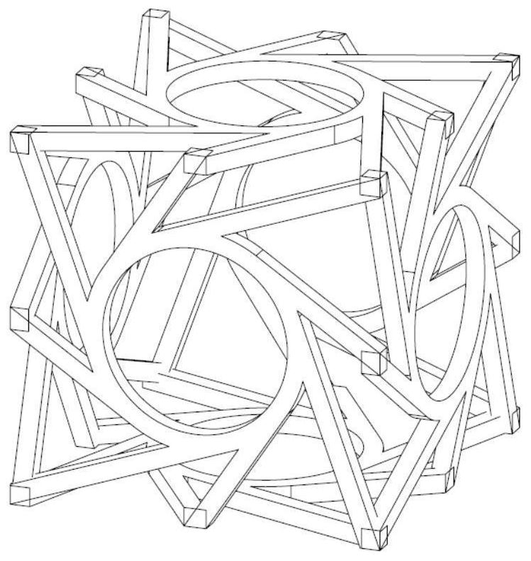 High-strength chiral compression-torsion superstructure material