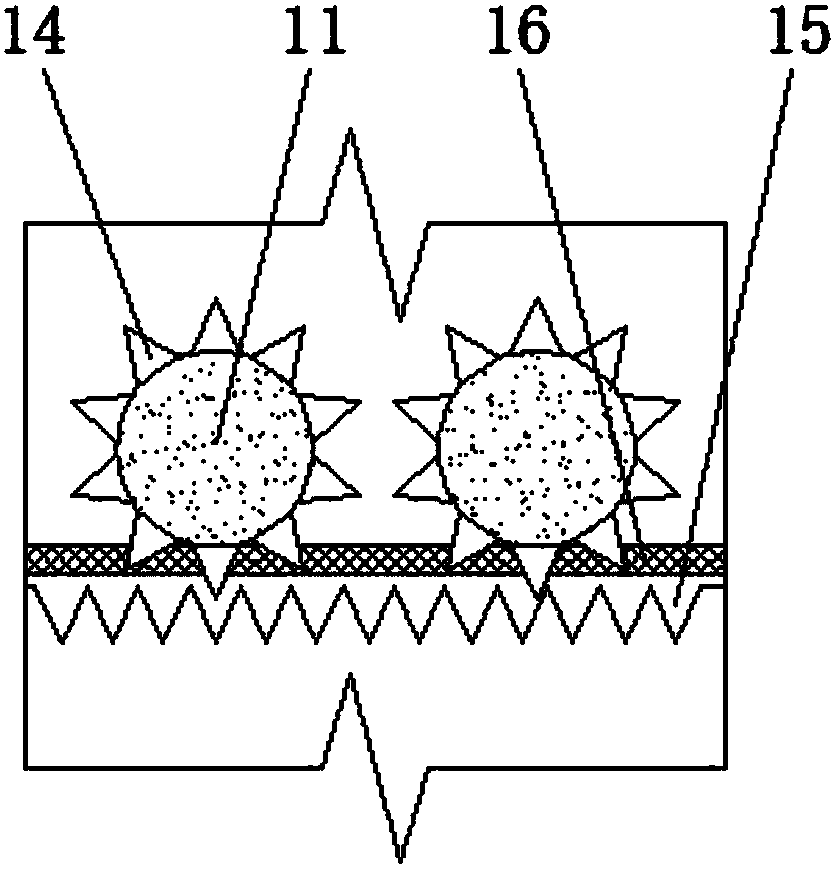 Waste brick and tile recovery device for constructional engineering