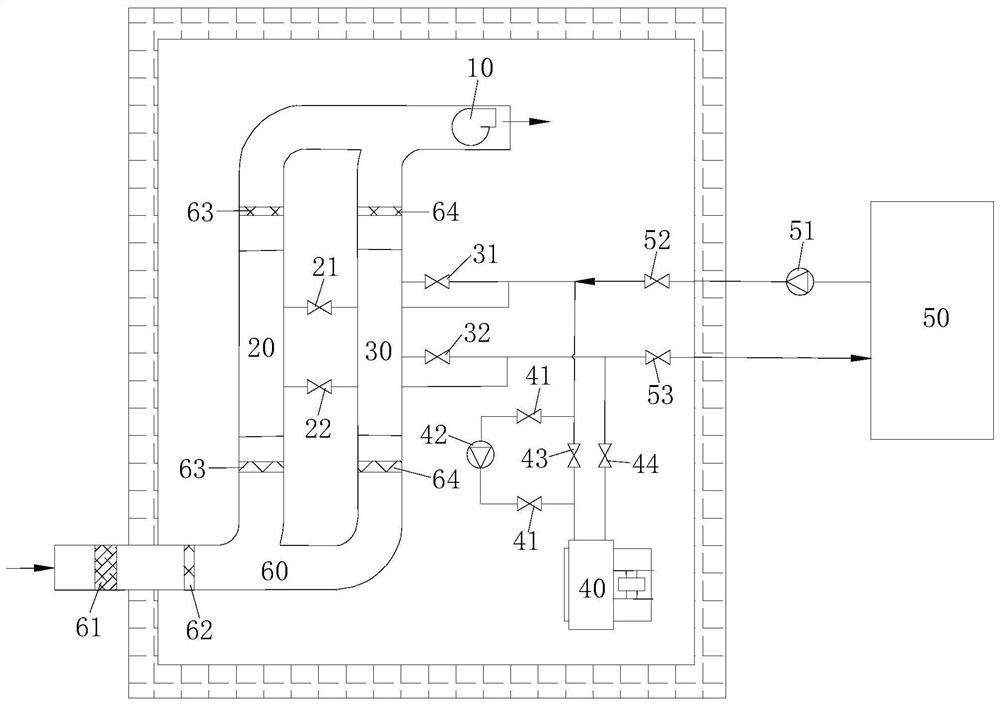 Phase change cold accumulation fresh air and air source heat pump coupling system and operation method thereof