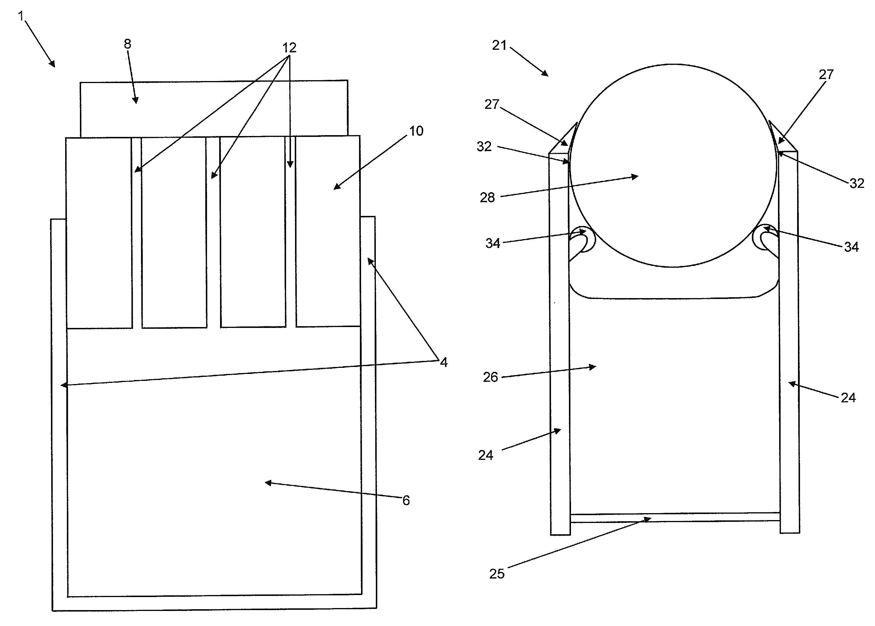 Coating device and coating method