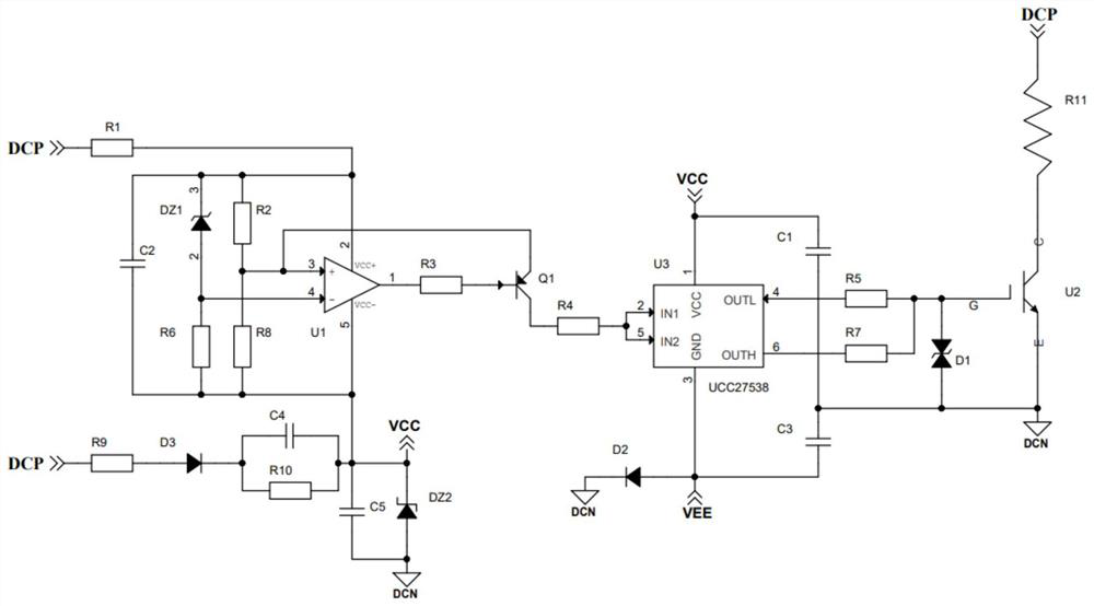 Direct-current bus voltage clamping circuit of servo driver