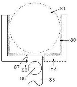 Special probe device for beauty freckle-removing machine